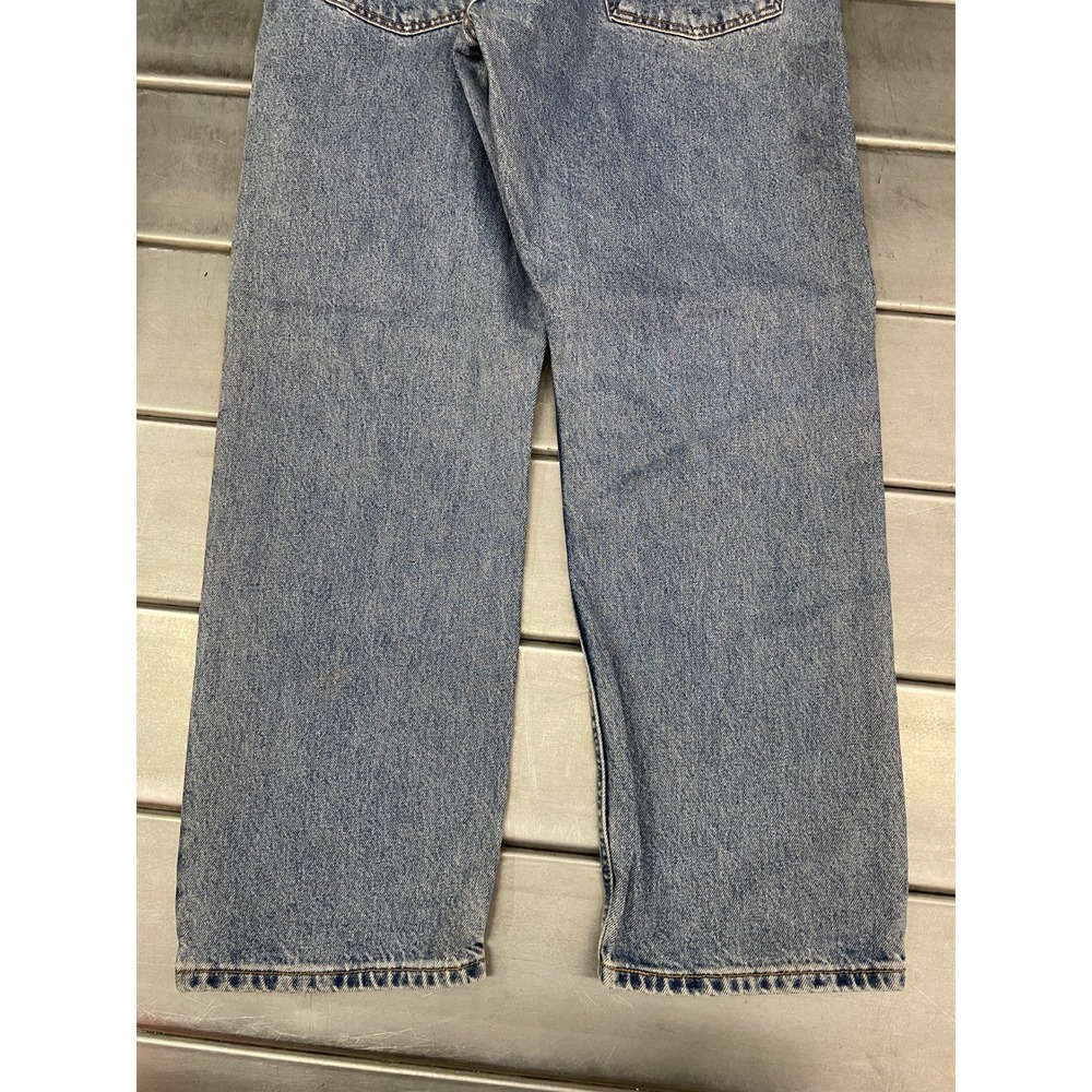 Signature Levis Mens 36X30 Blue Medium Wash Denim Regular Straight 100% Cotton - Picture 16 of 16